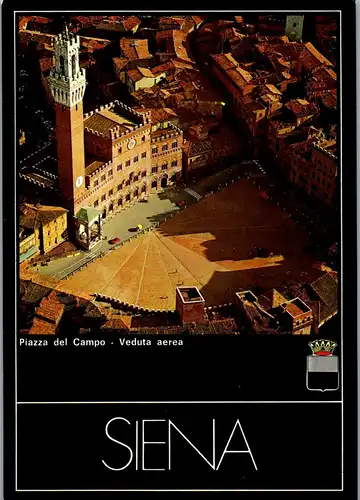 22231 - Italien - Siena , Piazza del Campo - nicht gelaufen