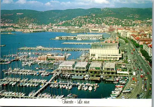 22233 - Italien - Triest , Le Rive , dalla Sacchetta , Hafen - nicht gelaufen