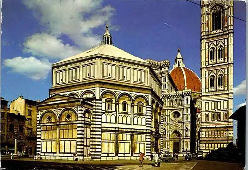 22235 - Italien - Firenze , Battistero , Duomo e il Campanile di Giotto - gelaufen 1988