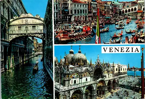 22242 - Italien - Venezia , Mehrbildkarte - nicht gelaufen