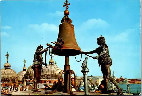 22244 - Italien - Venezia , I Mori della Torre dell' orologio , Die Mohren des Uhrturmes - nicht gelaufen