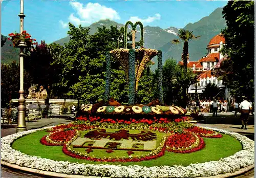 22268 - Italien - Meran , Passeggiata , Casino Municipale , Kurpromenade - gelaufen 1986