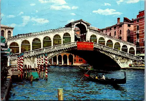 22270 - Italien - Venezia , Ponte di Rialto - gelaufen 1979