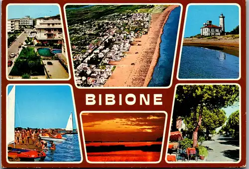 22274 - Italien - Bibione , Mehrbildkarte - gelaufen 1982