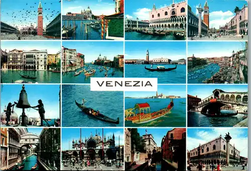 22280 - Italien - Venezia , Mehrbildkarte - gelaufen 1975