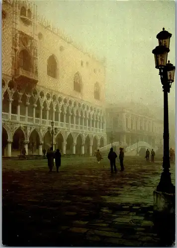 22287 - Italien - Venezia , S. Marco , Palazzo Ducale , Nebbia , Nebel - gelaufen 1981