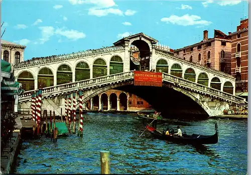 22297 - Italien - Venezia , Ponte di Rialto , Brücke - nicht gelaufen