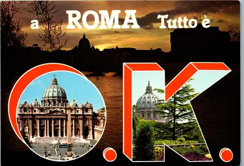 22303 - Italien - Rom , Mehrbildkarte - nicht gelaufen