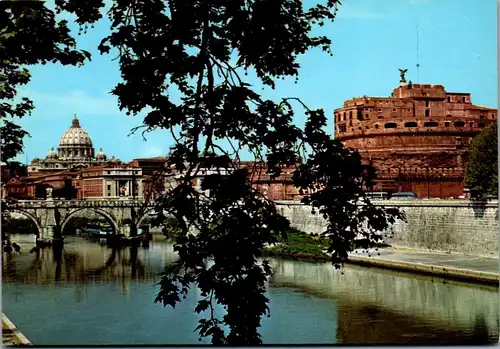 22305 - Italien - Rom , Ponte e Castel S. Angelo , Brücke - nicht gelaufen