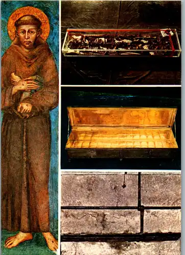 22310 - Italien - Assisi , Basilica di S. Francesco , Le tre urne che racchiudono i resti mortali di S. Francesco - nicht gelaufen