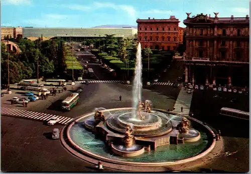 22336 - Italien - Rom , Piazza Esedra , Brunnen , Springbrunnen - nicht gelaufen