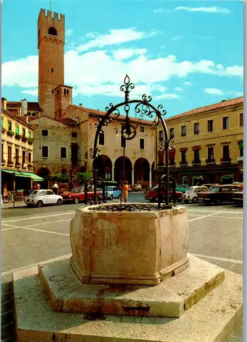 22337 - Italien - Treviso , Piazza S. Vito , Brunnen - nicht gelaufen