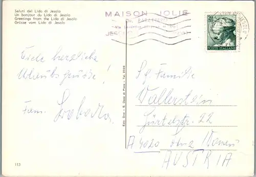 22343 - Italien - Lido di Jesolo , Mehrbildkarte - gelaufen 1966