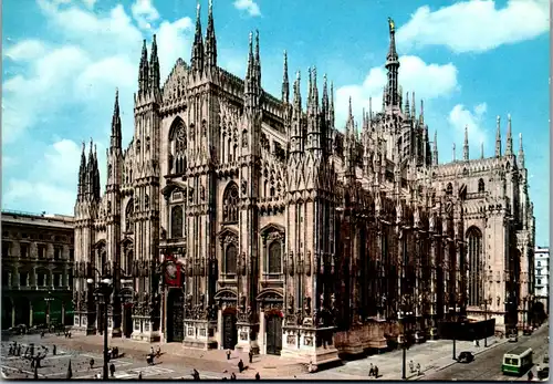 22347 - Italien - Milano , Mailand , Il Duomo , Dom - gelaufen 1964