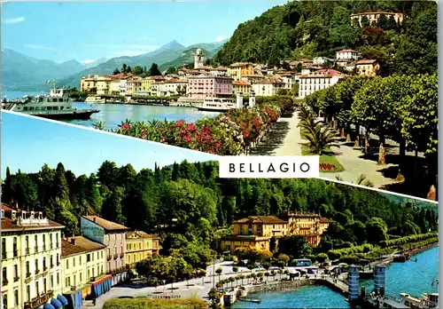 22348 - Italien - Bellagio , Mehrbildkarte - gelaufen 1968