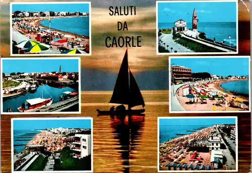 22349 - Italien - Caorle , Mehrbildkarte - gelaufen 1965