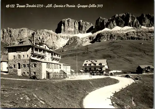 22351 - Italien - Passo Pordoi , Alb. Savoia e Maria , Gruppo Sella - nicht gelaufen
