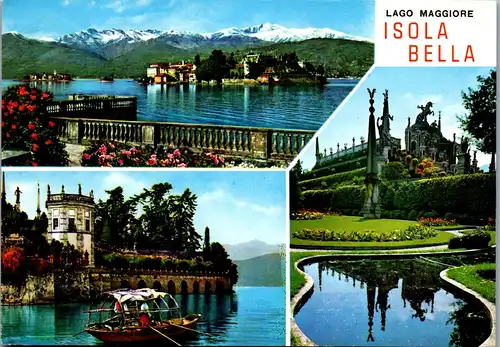 22353 - Italien - Laggo Maggiore , Isola Bella , Mehrbildkarte - gelaufen 1998