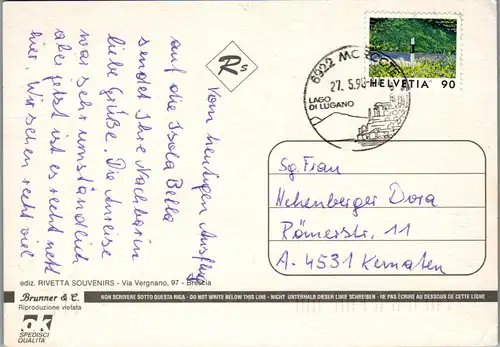 22353 - Italien - Laggo Maggiore , Isola Bella , Mehrbildkarte - gelaufen 1998