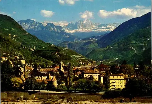 22362 - Italien - Bozen , Bolzano , Citta vecchia , Il Catinaccio , Altstadt gegen Rosengarten - nicht gelaufen