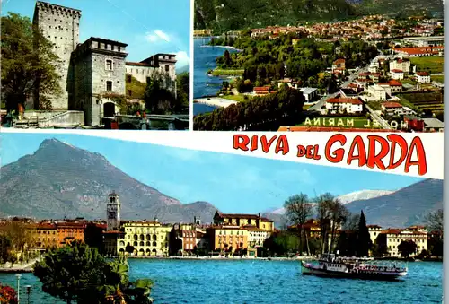 22371 - Italien - Riva del Garda , Lago di Garda , Gardasee , Mehrbildkarte - gelaufen 1970
