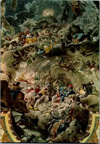 22378 - Italien - Brixen , Bressanone , Fresco nel Duomo di Paul Troger , Fresko - nicht gelaufen