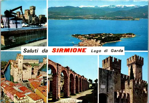 22392 - Italien - Sirmione , Lago di Garda , Mehrbildkarte , Gardasee - nicht gelaufen