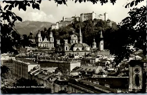22401 - Salzburg - Altstadt vom Mönchsberg - gelaufen 1965