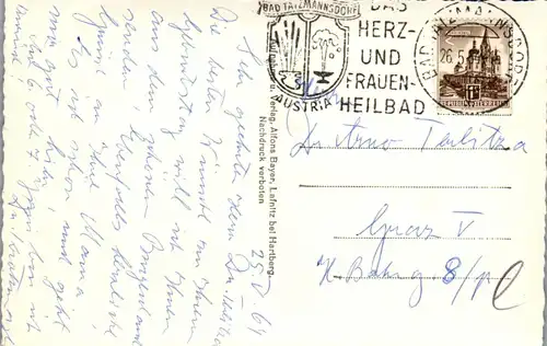 22402 - Burgenland - Bad Tatzmannsdorf , Burg Lockenhaus , Schloß Bernstein , Hotel Batthyany , Mehrbildkarte - gelaufen 1964