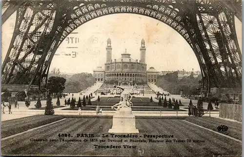 22411 - Frankreich - Paris , Le Trocadero Perspective - gelaufen 1926