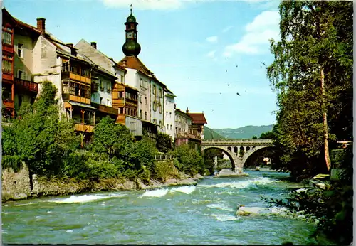 22427 - Steiermark - Murau , Partie an der Mur - gelaufen 1977