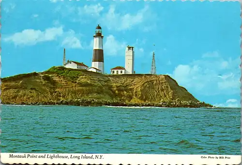 22428 - USA - New York , Montauk Point and Lighthouse , Lond Island , Leuchtturm - gelaufen 1977