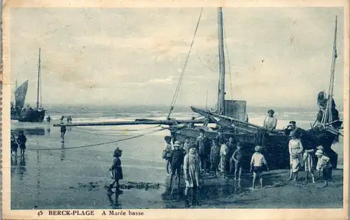 22437 - Frankreich - Berck Plage , A Maree basse - gelaufen 1922