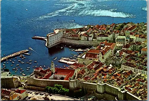 22450 - Kroatien - Dubrovnik , Panorama - gelaufen 1977