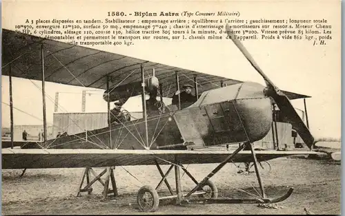 22485 - Flugzeug - Biplan Astra , Doppeldecker , Type Concours Militaire - nicht gelaufen