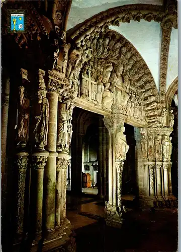 22535 - Spanien - Santiago de Compostela , Catedral , Portico de la Gloria - gelaufen 1971