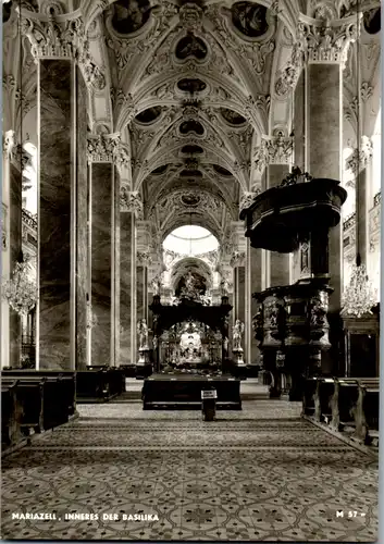 22536 - Steiermark - Mariazell , Inneres der Basilika - gelaufen 1971