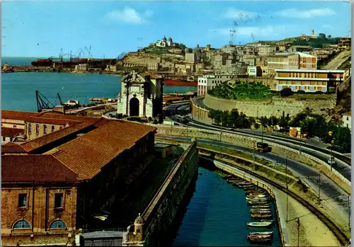 22573 - Italien - Ancona , Panorama con Duomo - gelaufen 1975