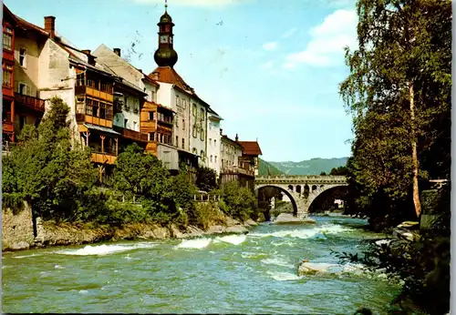 22603 - Steiermark - Murau , Partie an der Mur - gelaufen 1978