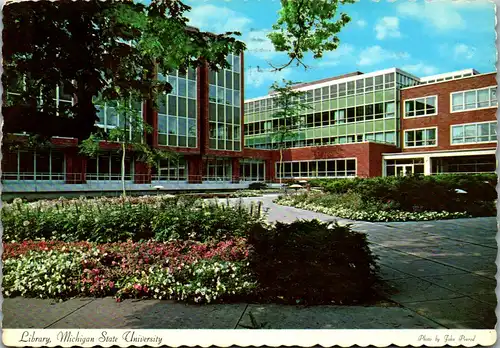 22635 - USA - Michigan State University , Library - gelaufen 1977