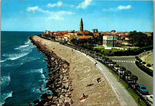 22639 - Italien - Caorle , Passeggiata a mare , Promenade dem Meer entlang - gelaufen 1976