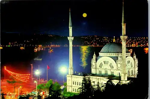 22640 - Türkei - Istanbul ve Güzellikleri , Dolmabahce camii ve Bogaz - gelaufen