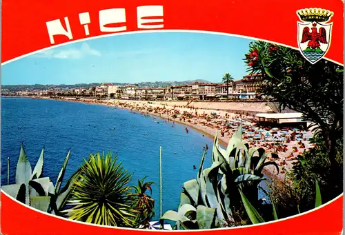 22644 - Frankreich - Nice , Nizza , La Plage , Strand , Spiaggia - gelaufen 1980