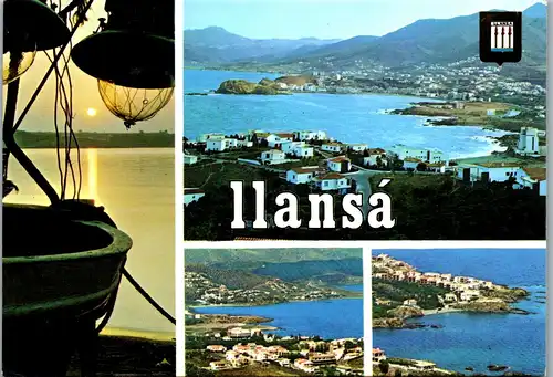 22645 - Spanien - Llanca , Costa Brava , Mehrbildkarte - gelaufen 1980