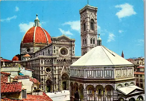 22656 - Italien - Firenze , Duomo , Battistero e Campanile di Giotto - gelaufen 1980