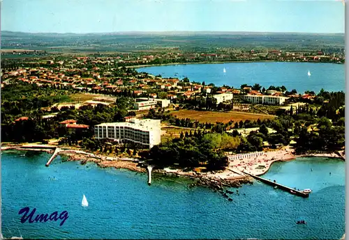 22709 - Kroatien - Umag , Panorama - gelaufen 1972