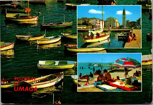 22710 - Kroatien - Umag , Mehrbildkarte - gelaufen 1972