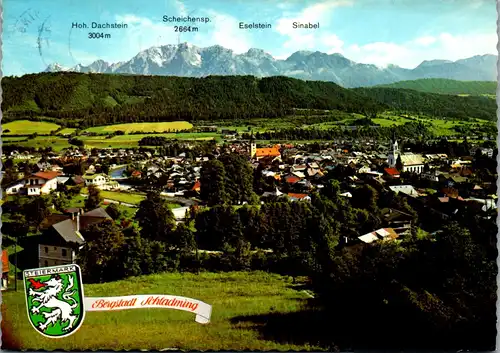 22712 - Steiermark - Schladming , Dachstein , Eselstein , Sinabel , Panorama  - gelaufen 1972