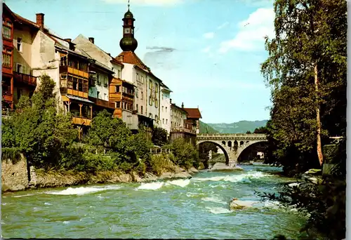 22722 - Steiermark - Murau , Partie an der Mur - gelaufen 1973