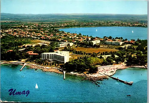 22734 - Kroatien - Umag , Panorama - gelaufen 1972